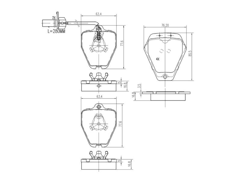 Brake pad for disc brake